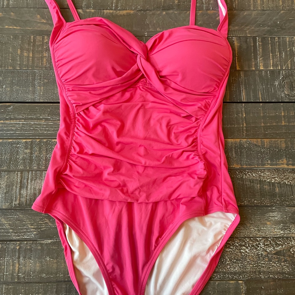 Boston Proper one piece bathing suit. Only worn once to try on! Size 16!